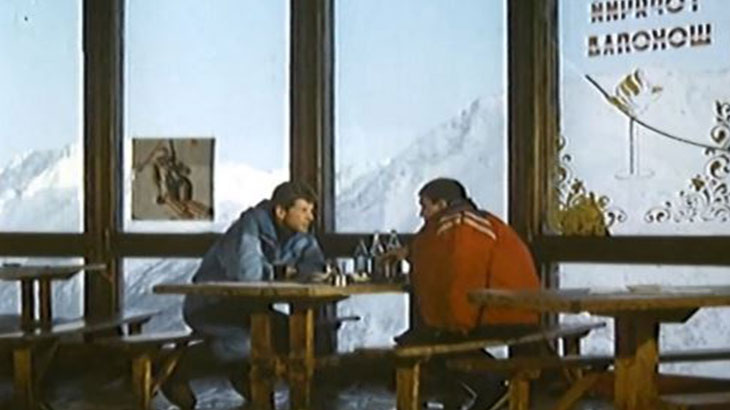 Павел и Бревно в кафе "Ай"